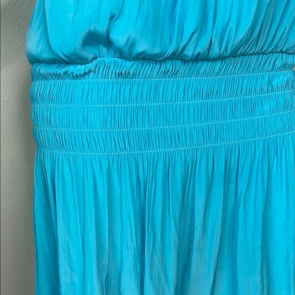 Ramy Brook Summer Sleeveless Turquoise Mini Dress size M - Picture 2 of 10